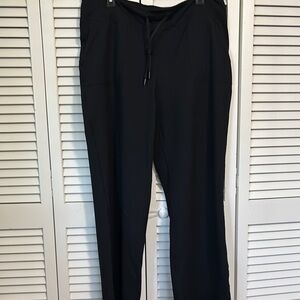 Zella Black Palazzo drawstring mid rise waist flared leg